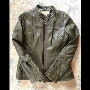 Michael Kors Leather Moto Jacket vintage